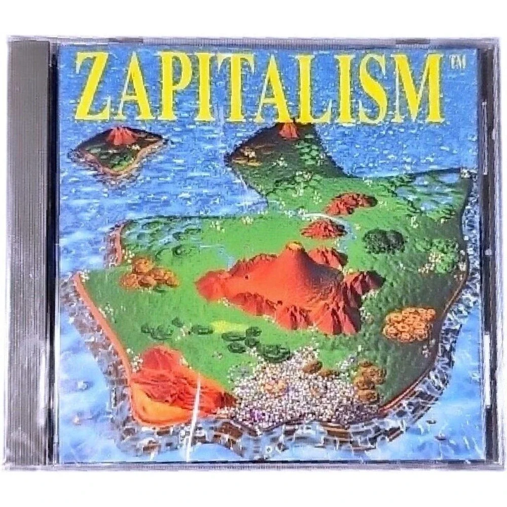 Zapitalism LavaMind PC Strategy Video Game Sealed 1996 Windows 3.1 95 Retro